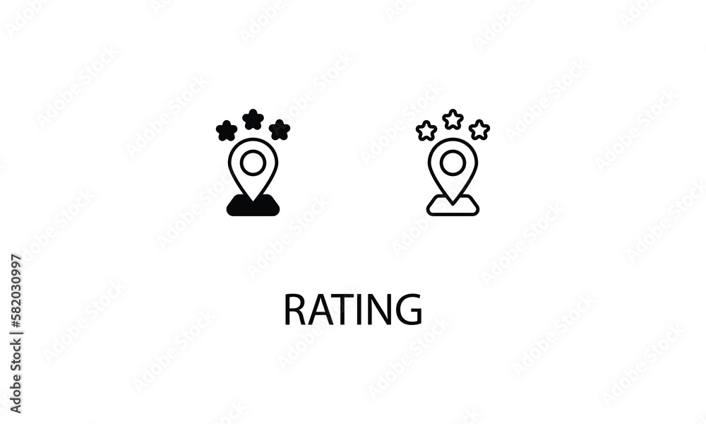 Rating double icon design stock illustration Rating double icon design stock illustration