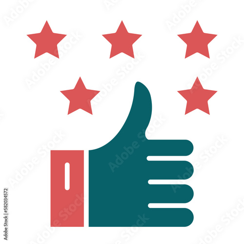 Vector Design Positive Review Icon Style