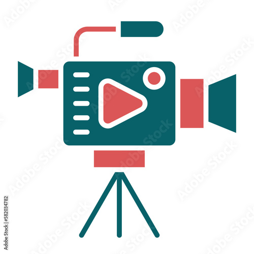 Vector Design Video Camera Icon Style