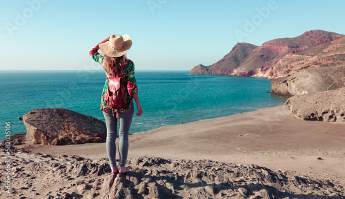 Woman travel in Spain, Andalusia