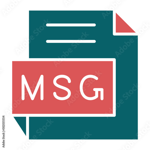 Vector Design MSG Icon Style