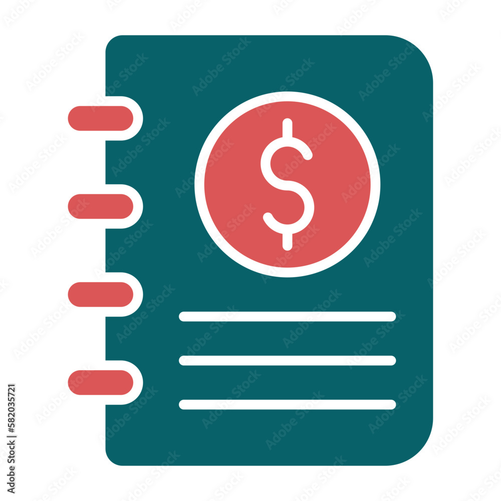 Vector Design Accounting Book Icon Style Vector Design Accounting Book Icon Style