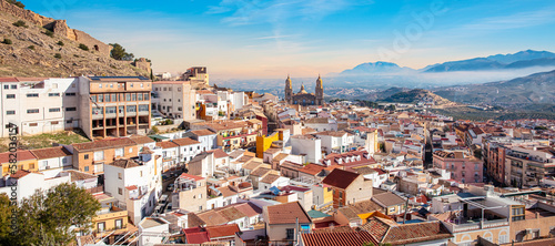 Tableau sur toile Aerial view of Jaen Cathedral in Jaen, Spain