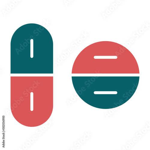 Vector Design Pills Icon Style