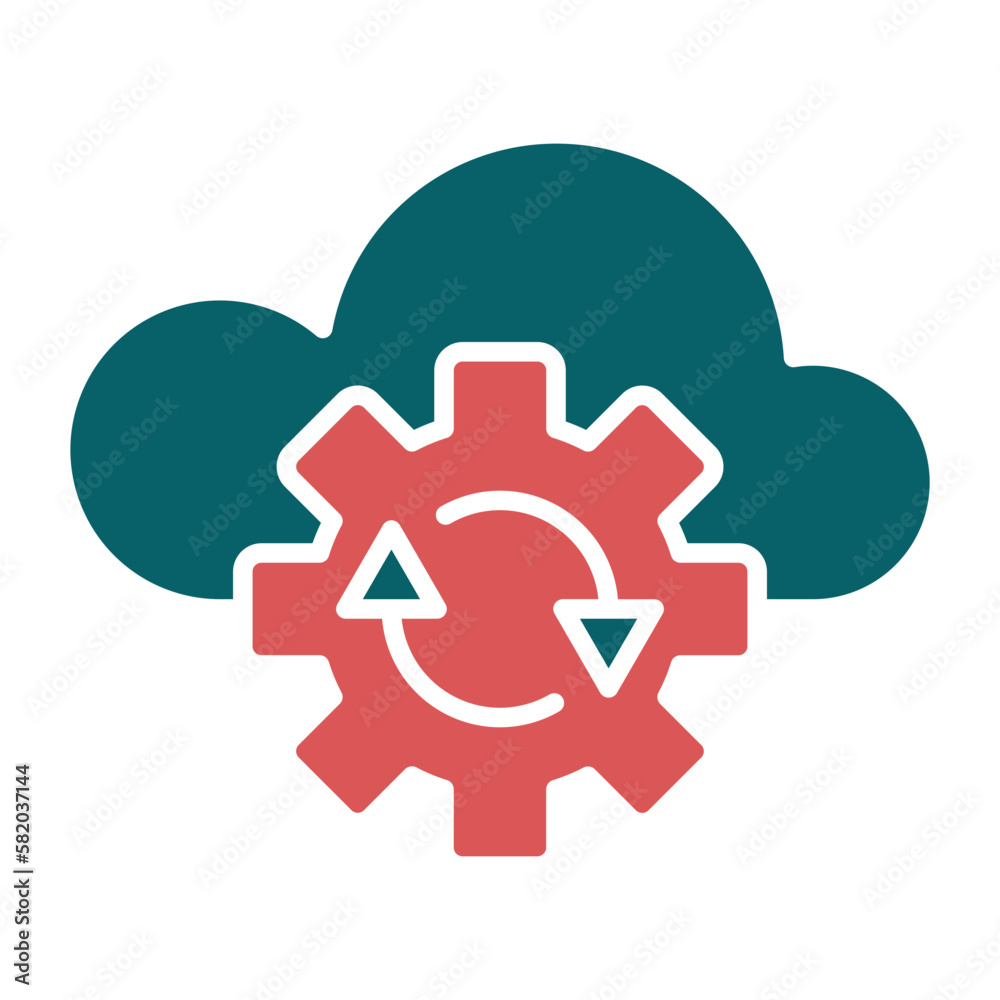 Obraz premium Vector Design Cloud Backup Icon Style