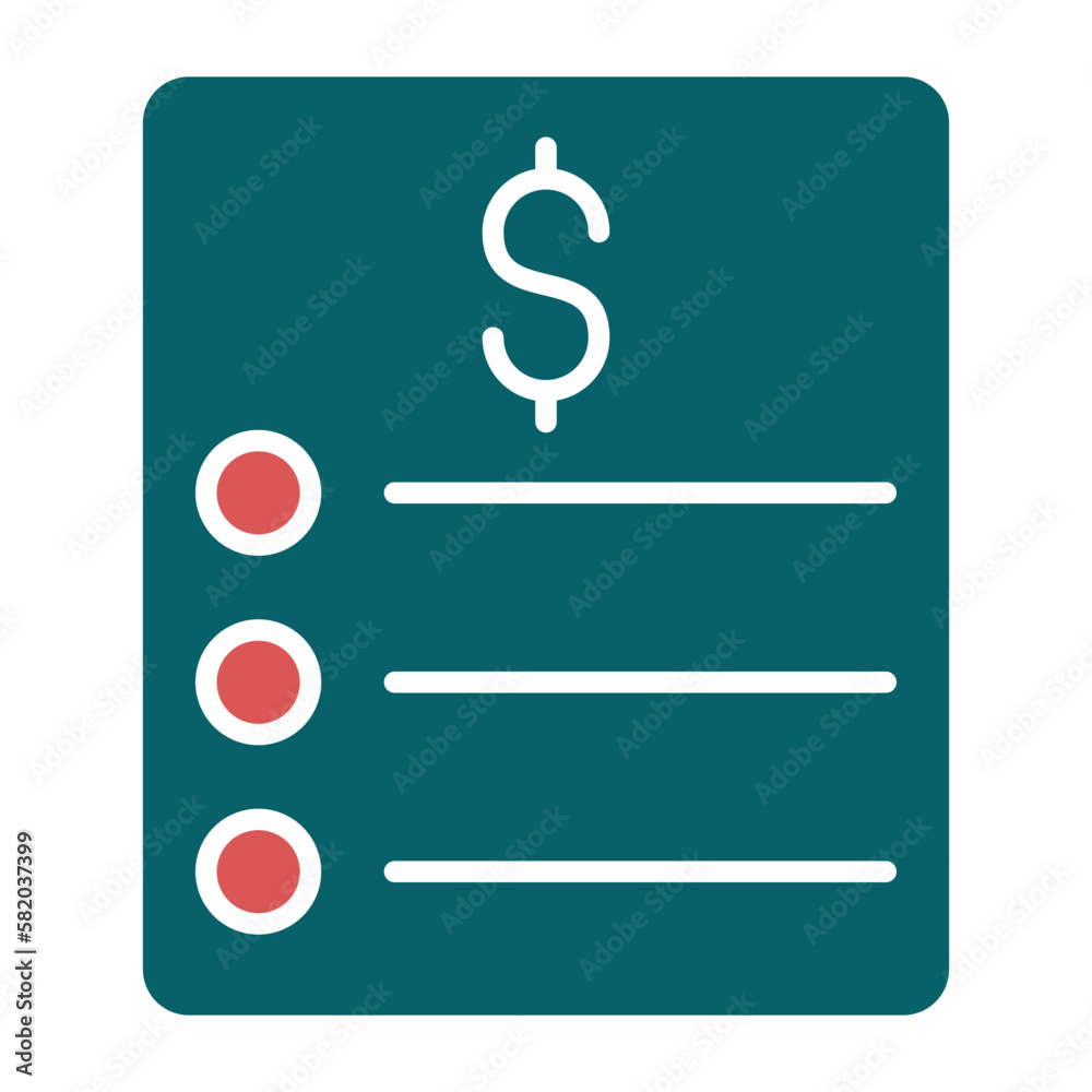 Vector Design Price List Icon Style