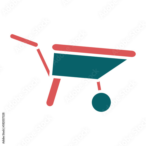 Vector Design Wheelbarrow Icon Style