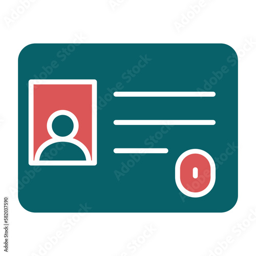 Vector Design Identification Card Icon Style