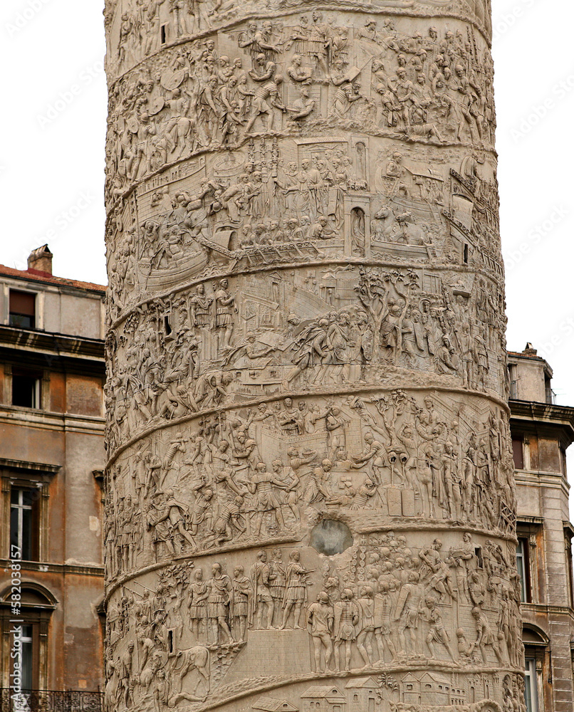 Trajan column, roman forum, Rome, Italy