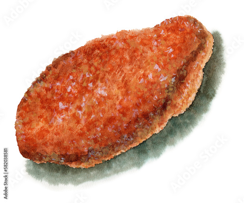 アナログ水彩カレーパン