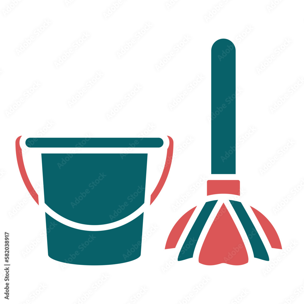 Vector Design Mop Icon Style Vector Design Mop Icon Style