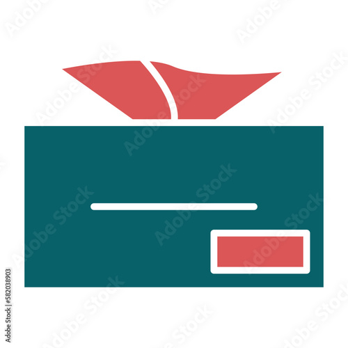 Vector Design Tissue Box Icon Style