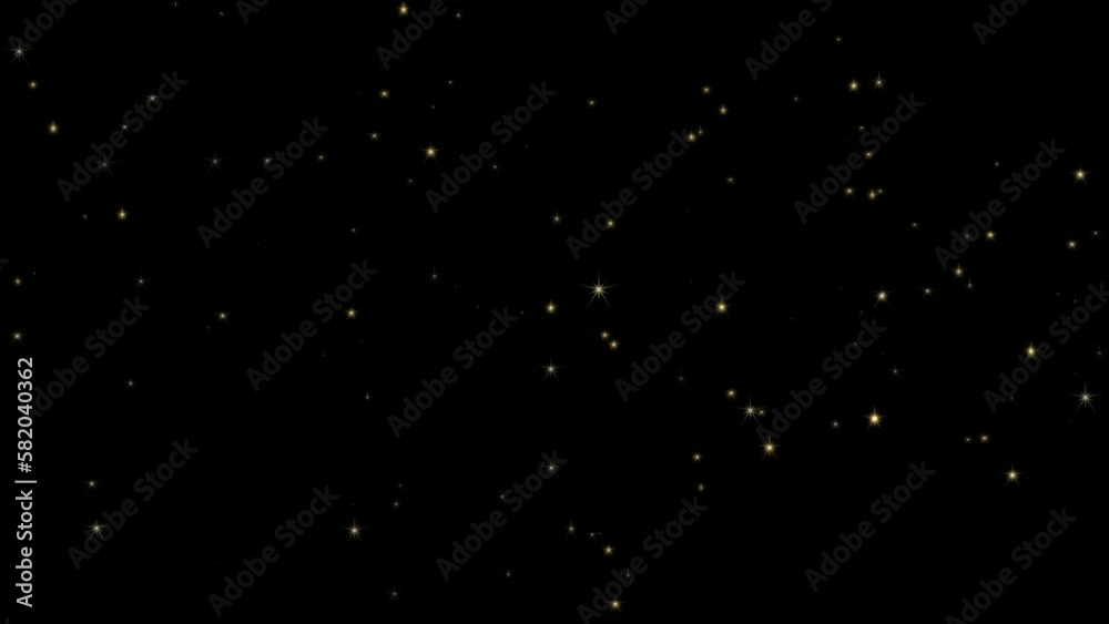 点滅する星降るアニメーション背景素材(黒背景) 点滅する星降るアニメーション背景素材(黒背景)