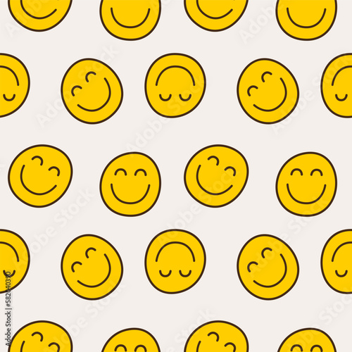 Smiling flower, abstract personage, mascot design, funny face, cute icon.