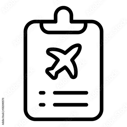 flughafenplanung icon schwarz