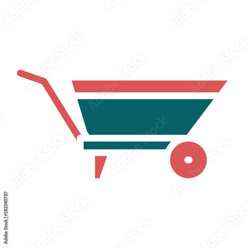 Vector Design Wheelbarrow Icon Style