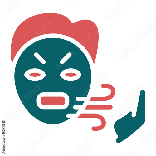 Vector Design Bad Breath Icon Style