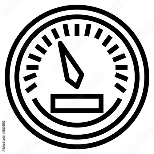 gauge line icon style