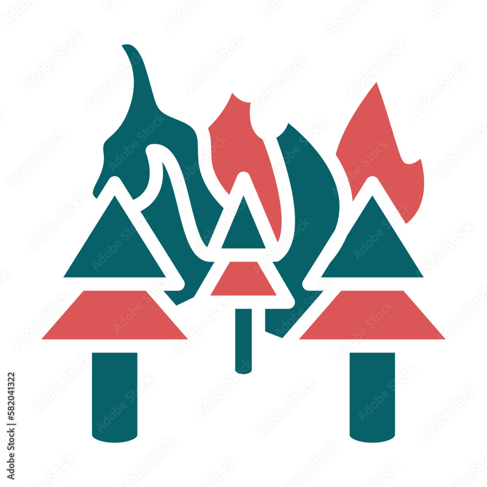 Vector Design Wildfire Icon Style Vector Design Wildfire Icon Style
