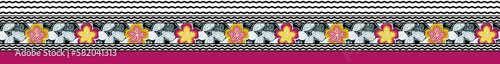 Seamless Paisley Indian Silky boder Abstract boder
