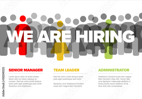 We are hiring minimalistic flyer template