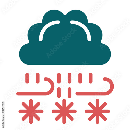 Vector Design Blizzard Icon Style