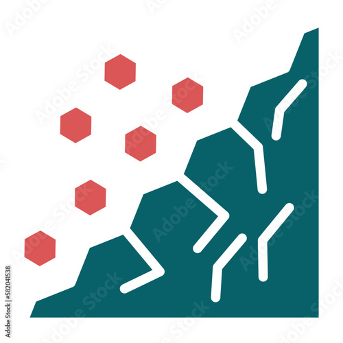 Vector Design Landslide Icon Style