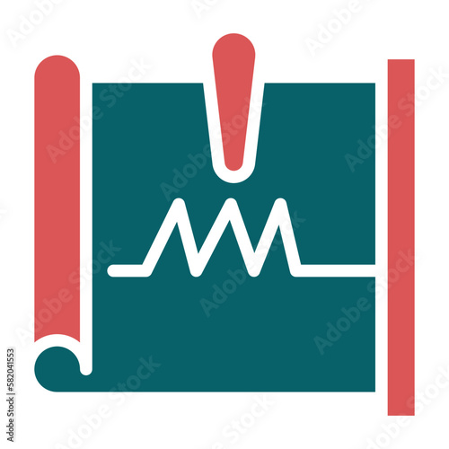 Vector Design Seismograph Icon Style