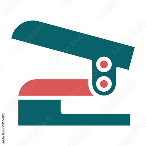 Vector Design Hole Puncher Icon Style