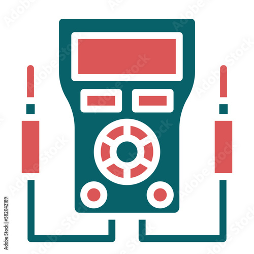 Vector Design Voltmeter Icon Style