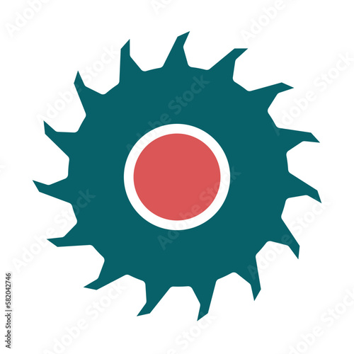 Vector Design Circular Saw Icon Style