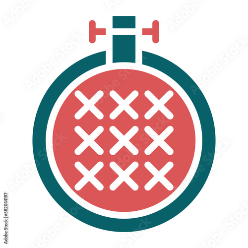 Vector Design Cross Stitch Icon Style