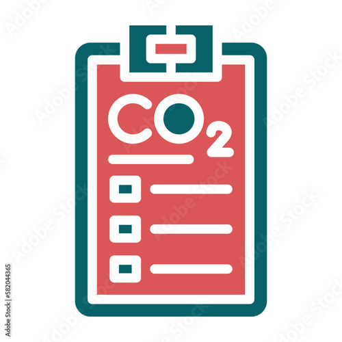 Vector Design Carbon dioxide Report Icon Style