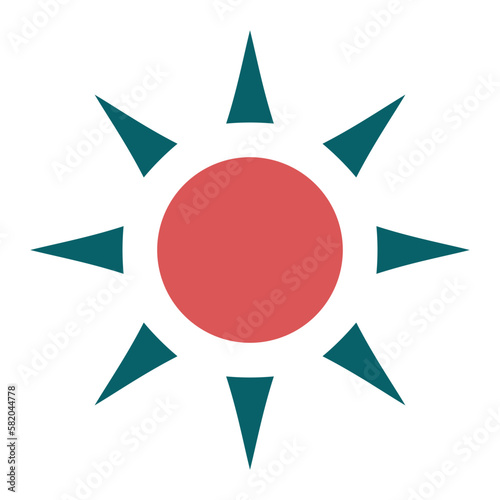 Vector Design Sun Icon Style