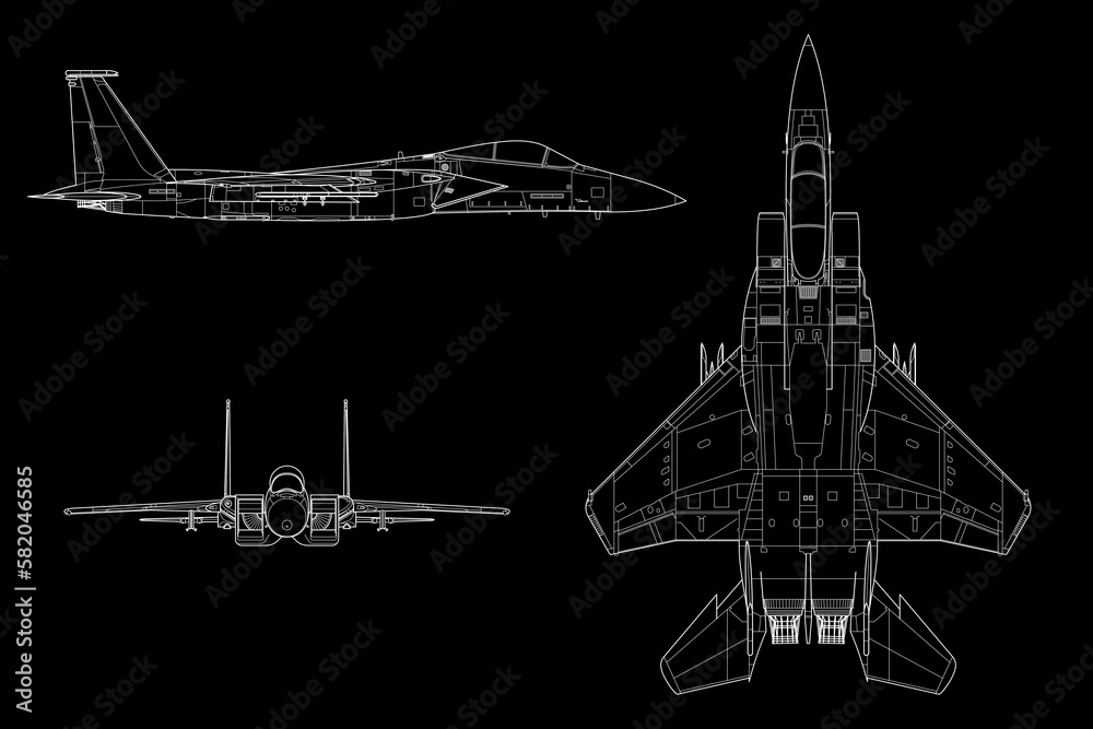 Caza, avión de combate bimotor Caza, avión de combate bimotor
