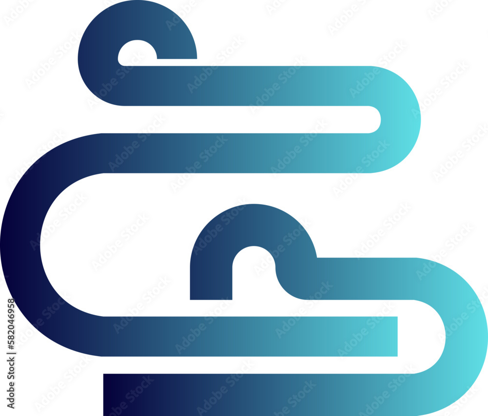 Abstract Line Gradient Element