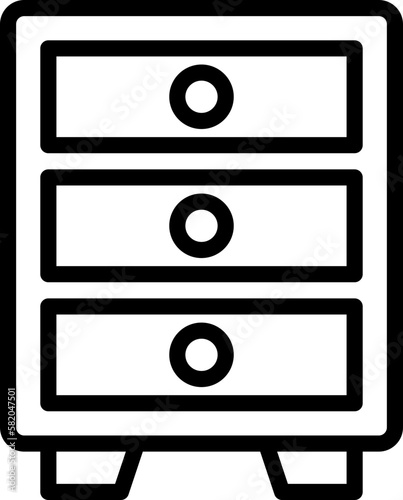 chest of drawers icon