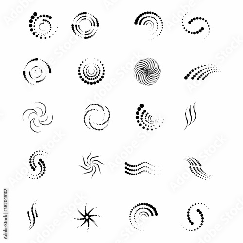 halftone icon dot vector illustration