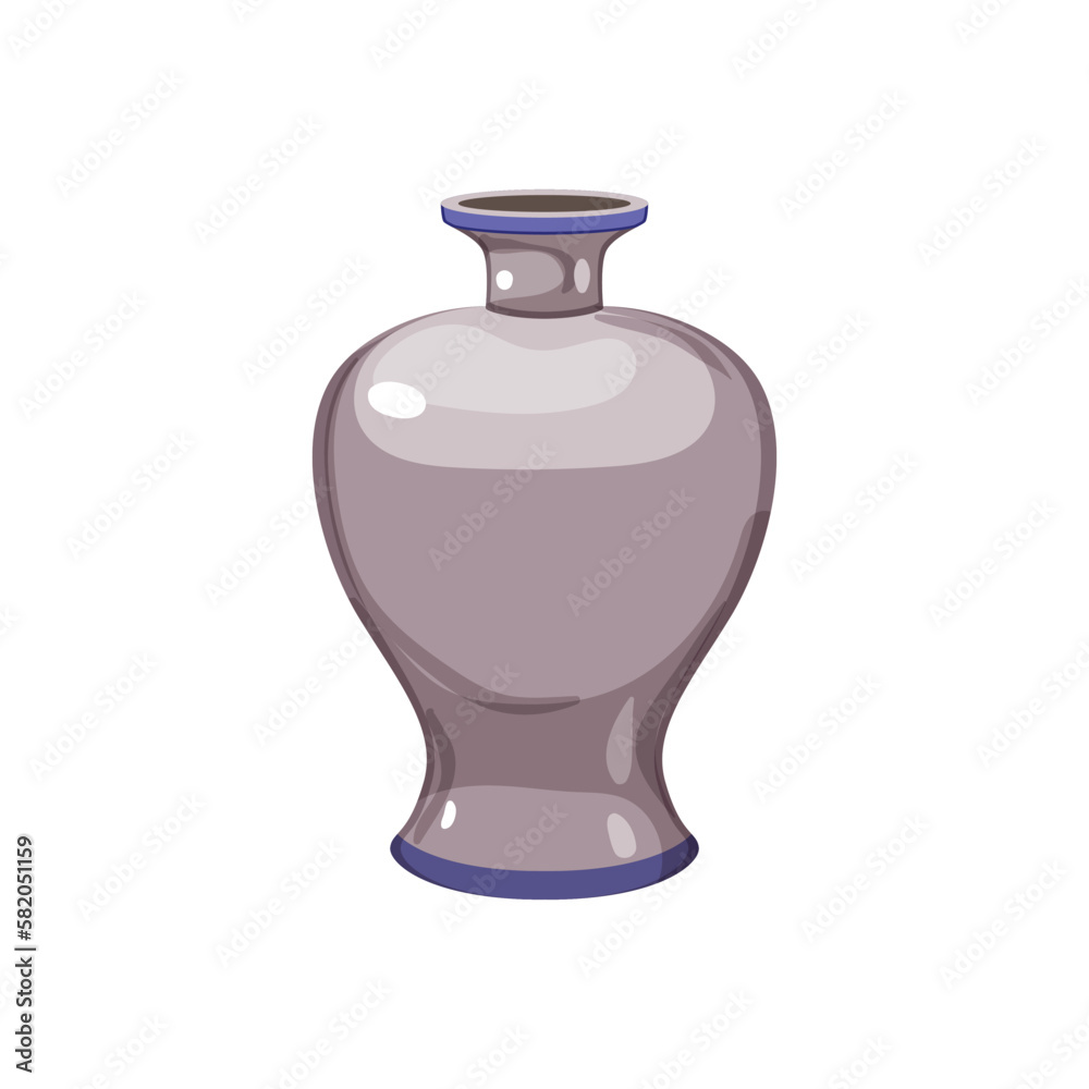 ceramic antique vase cartoon vector illustration
