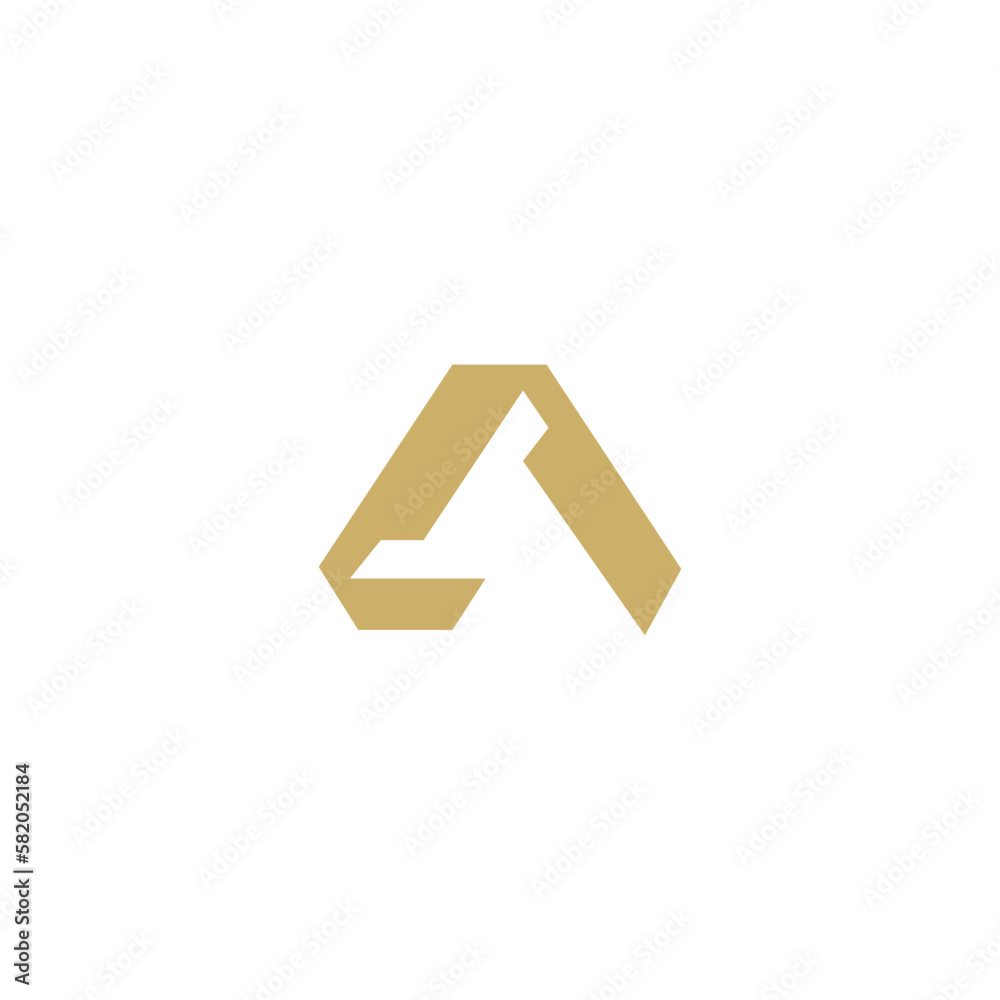 Letter a logo design icon