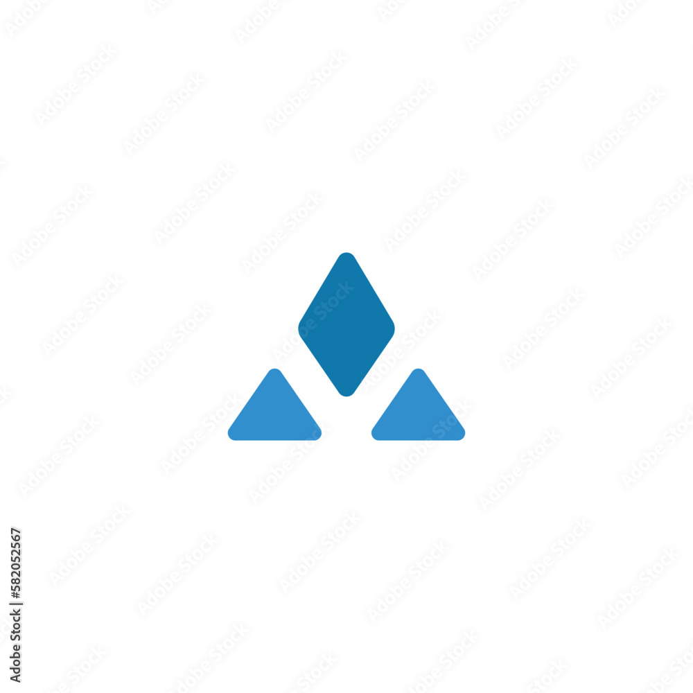 Letter A abstract logo icon Letter A abstract logo icon
