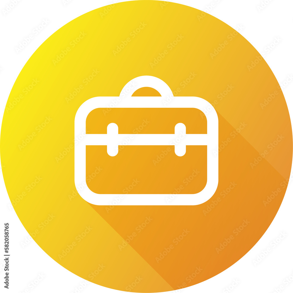 Briefcase icon in flat design style. Business signs illustration. Briefcase icon in flat design style. Business signs illustration.
