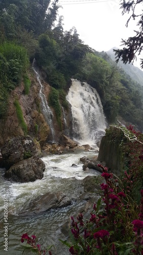 Waterfall in Cat Cat Village, Sapa, Vietnam