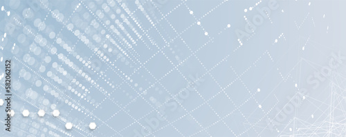 Quantum processing. Deep learning artificial intelligence. Future new technology  for business or science presentation