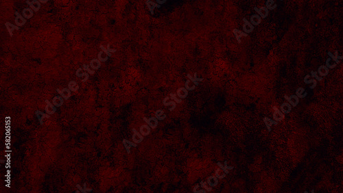Dark red grunge wall. Abstract dark background. Abstract horror gothic textured design
