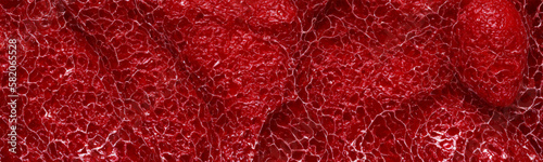 Abstract background of blood vessels, organs, and flesh in shades of red and violet. Scientific representation of human body and biology. Vector