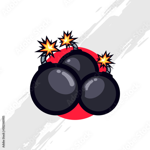Three Dangerous Black Bombs Ready to Explode