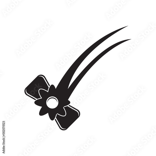 Hair pin symbol icon,logo illustration design template