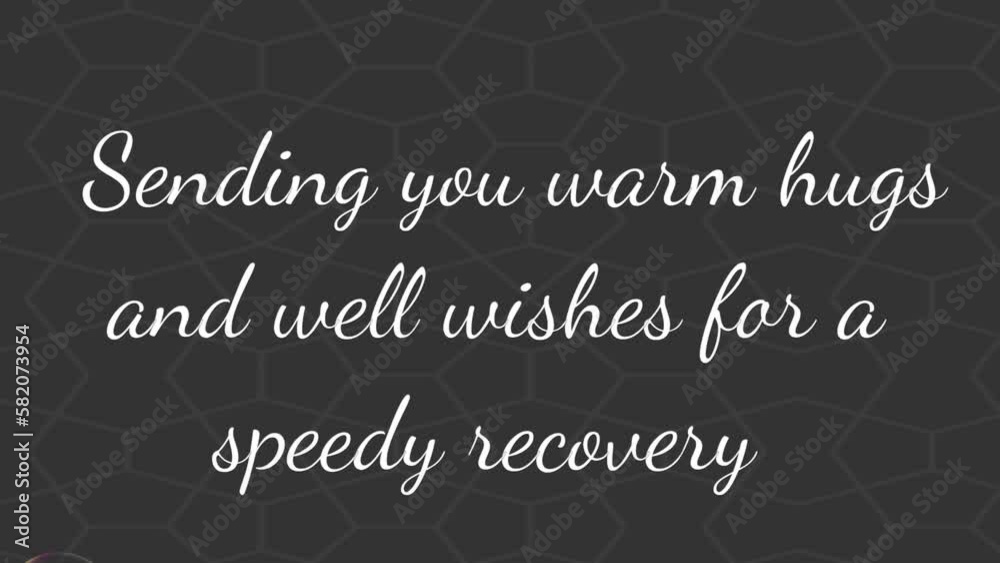 Sending you warm hugs and well wishes for a speedy recovery Stock 비디오
