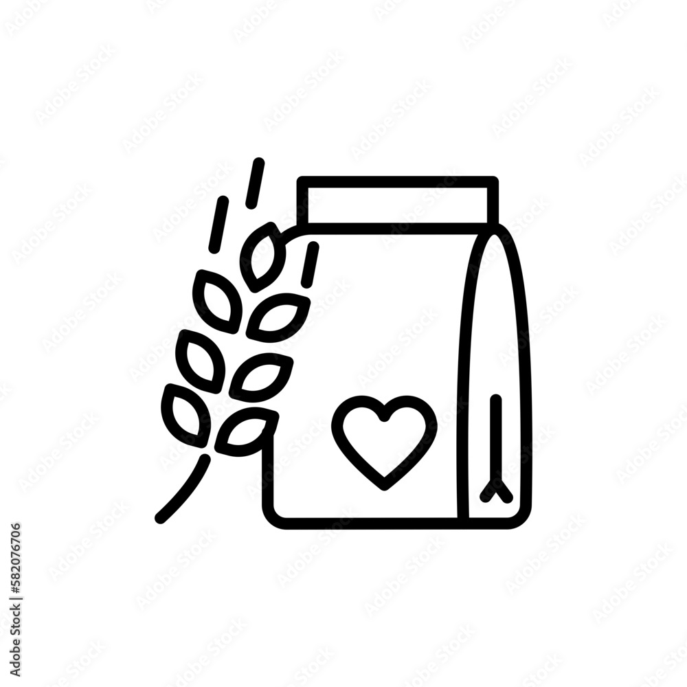 Flour Donation icon in vector. Illustration Flour Donation icon in vector. Illustration